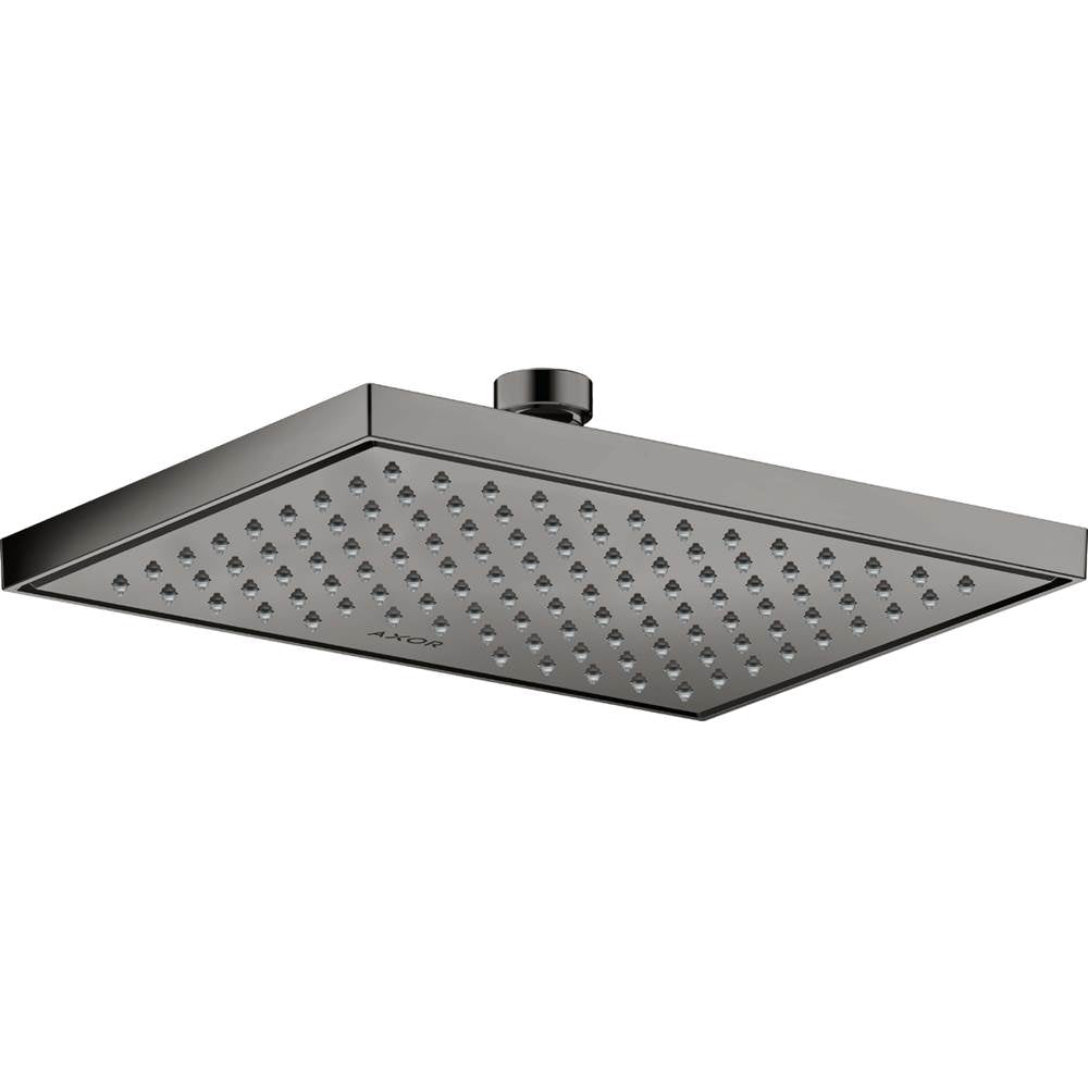Axor - AXOR ShowerSolutions Showerhead Square 245/185 1-Jet, 2.5 GPM in Polished Black Chrome - Polished Black Chrome