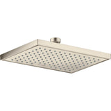 Axor - AXOR ShowerSolutions Showerhead Square 245/185 1-Jet, 1.5 GPM in Brushed Nickel - Brushed Nickel