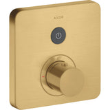 Axor - AXOR ShowerSelect Thermostatic Trim SoftCube for 1 Function in Brushed Gold Optic - Brushed Gold Optic
