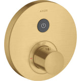 Axor - AXOR ShowerSelect Thermostatic Trim Round for 1 Function in Brushed Gold Optic - Brushed Gold Optic