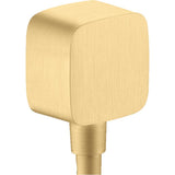 Axor - AXOR ShowerSolutions Wall Outlet SoftCube with Check Valves in Brushed Gold Optic - Brushed Gold Optic