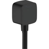 Axor - AXOR ShowerSolutions Wall Outlet SoftCube with Check Valves in Matte Black - Matte Black