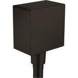 Axor - AXOR ShowerSolutions Wall Outlet Square with Check Valves in Matte Black - Matte Black
