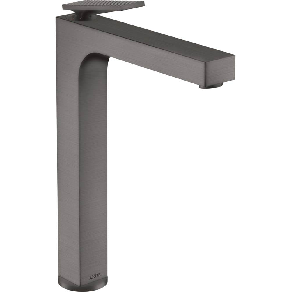 Axor - AXOR Citterio Single-Hole Faucet 280 with Pop-Up Drain- Rhombic Cut, 1.2 GPM in Brushed Black Chrome - Brushed Black Chrome