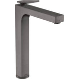 Axor - AXOR Citterio Single-Hole Faucet 280 with Pop-Up Drain- Rhombic Cut, 1.2 GPM in Brushed Black Chrome - Brushed Black Chrome