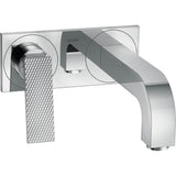 Axor - AXOR Citterio Wall-Mounted Single-Handle Faucet Trim with Base Plate- Rhombic Cut, 1.2 GPM in Chrome - Chrome