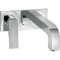 Axor - AXOR Citterio Wall-Mounted Single-Handle Faucet Trim with Base Plate- Rhombic Cut, 1.2 GPM in Chrome - Chrome