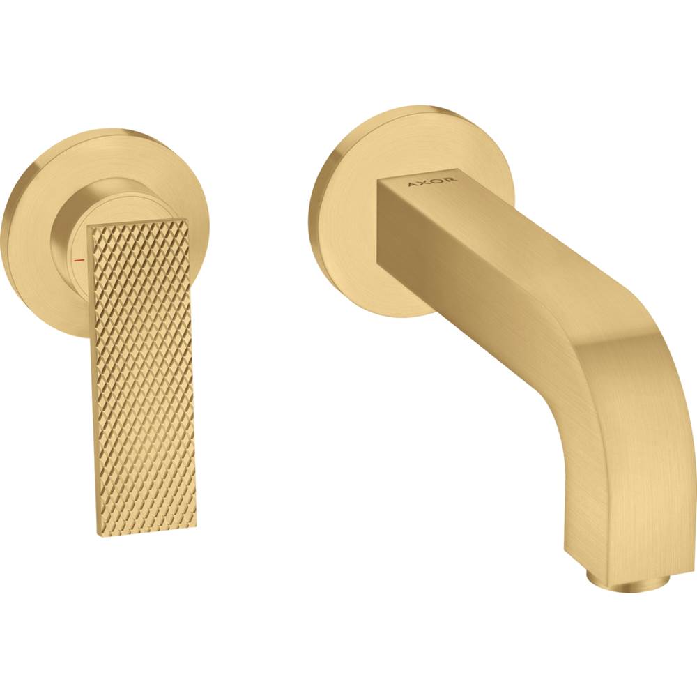 Axor - AXOR Citterio Wall-Mounted Single-Handle Faucet Trim- Rhombic Cut, 1.2 GPM in Brushed Gold Optic - Brushed Gold Optic