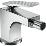 Axor - AXOR Citterio Single-Hole Bidet Faucet with Pop-Up Drain- Rhombic Cut, 1.5 GPM in Chrome - Chrome