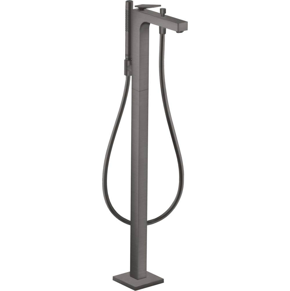 Axor - AXOR Citterio Freestanding Tub Filler Trim with 1.75 GPM Handshower in Brushed Black Chrome - Brushed Black Chrome