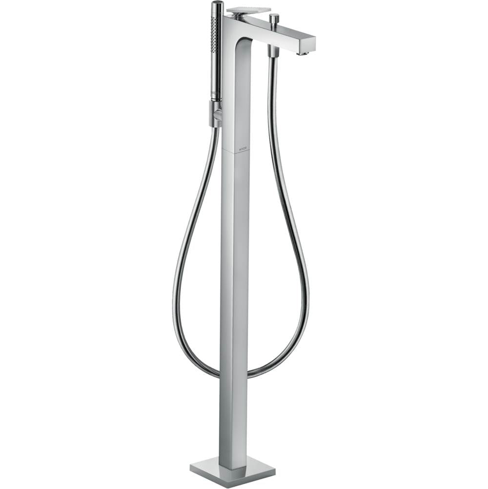 Axor - AXOR Citterio Freestanding Tub Filler Trim with 1.75 GPM Handshower- Rhombic Cut in Chrome - Chrome