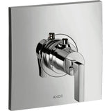 Axor - AXOR Citterio Thermostatic Trim with Lever Handle in Brushed Black Chrome - Brushed Black Chrome