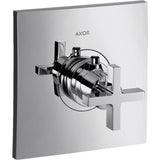 Axor - AXOR Citterio Thermostatic Trim with Cross Handle in Brushed Black Chrome - Brushed Black Chrome