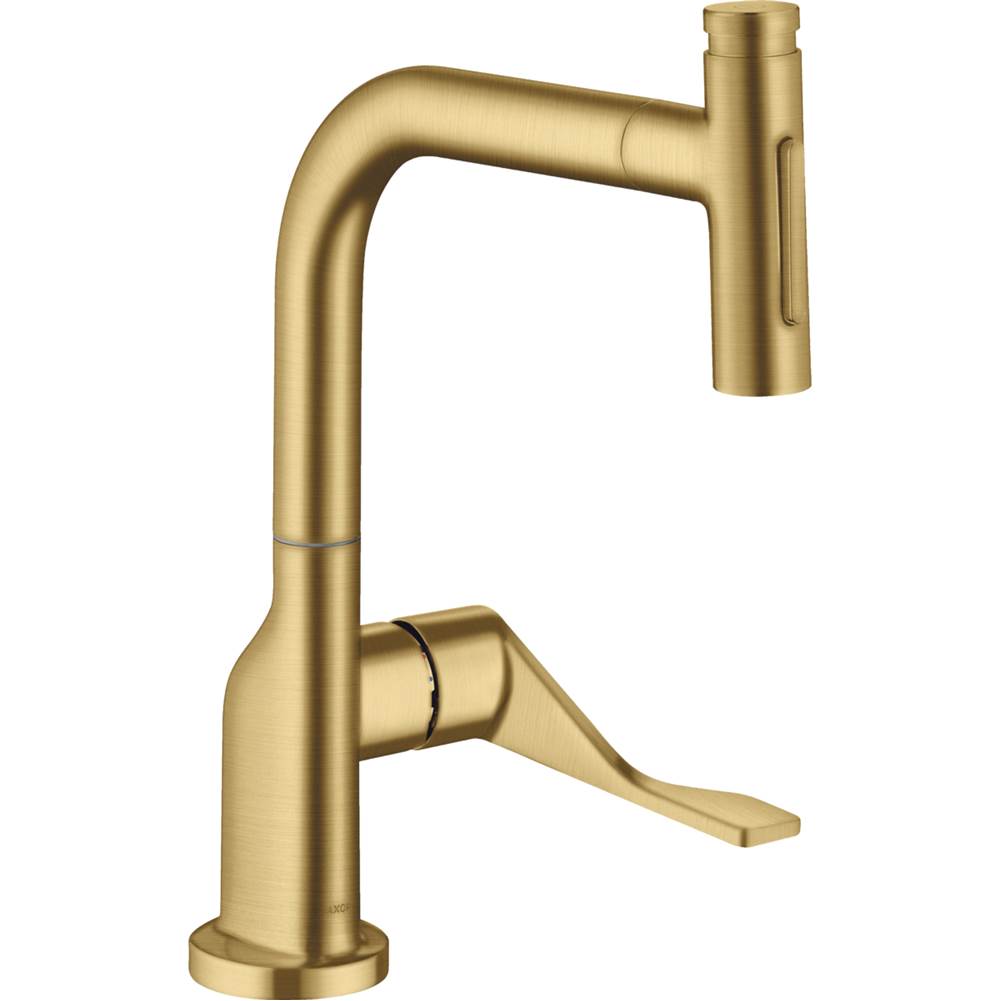 Axor - AXOR Citterio  Kitchen Faucet Select 2-Spray Pull-Out, 1.75 GPM in Brushed Gold Optic - Brushed Gold Optic