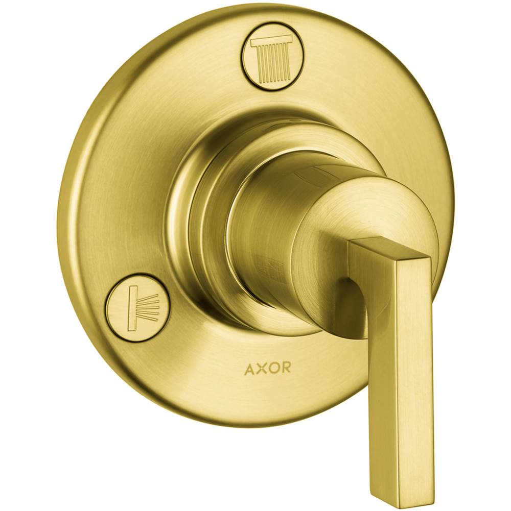 Axor - AXOR Citterio Diverter Trim Trio/Quattro in Brushed Gold Optic - Brushed Gold Optic