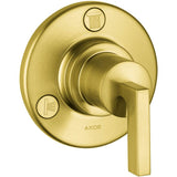 Axor - AXOR Citterio Diverter Trim Trio/Quattro in Brushed Gold Optic - Brushed Gold Optic
