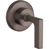 Axor - AXOR Citterio Volume Control Trim with Lever Handle in Brushed Black Chrome - Brushed Black Chrome
