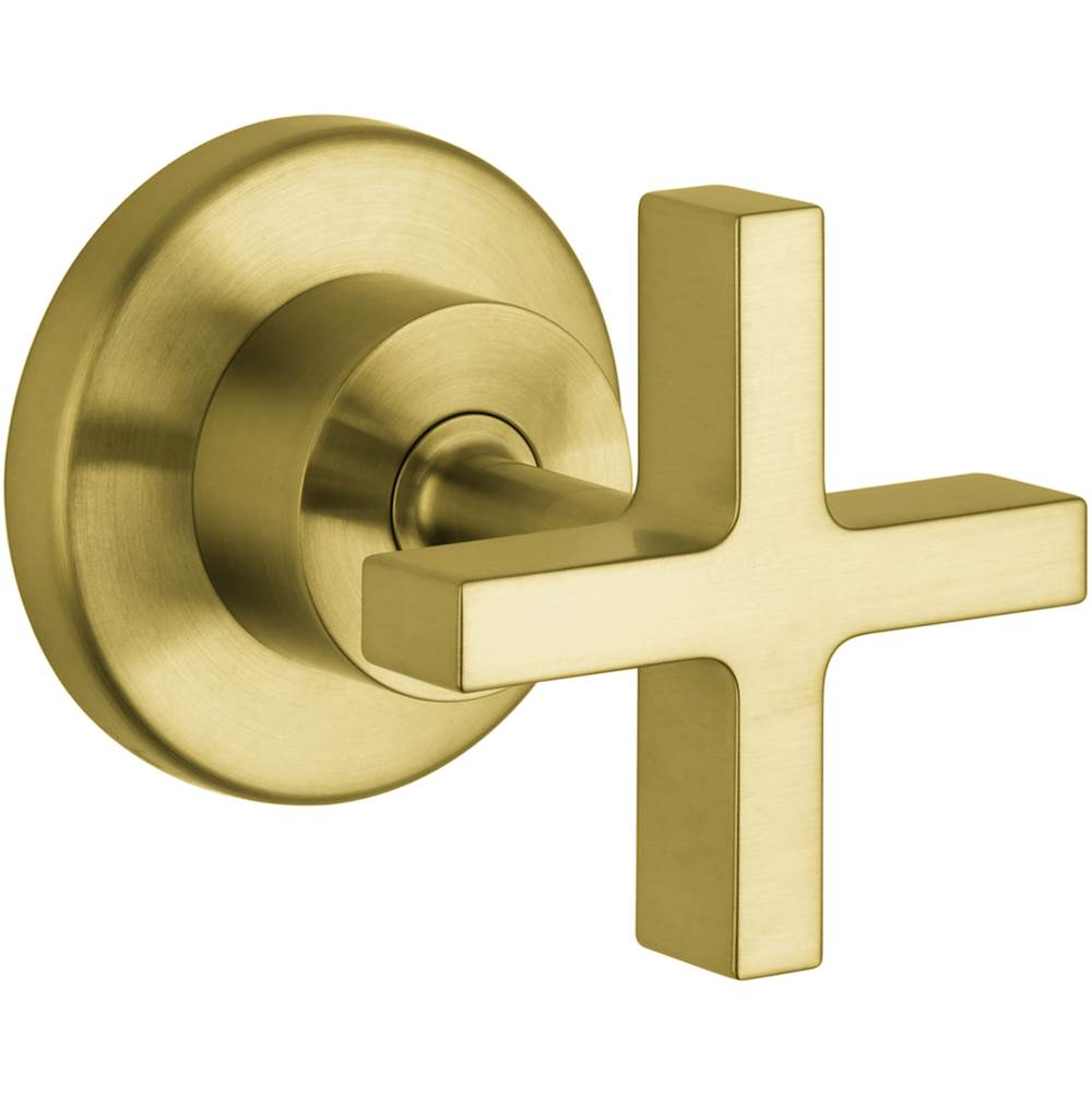 Axor - AXOR Citterio Volume Control Trim with Cross Handle in Brushed Gold Optic - Brushed Gold Optic