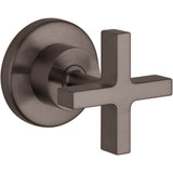 Axor - AXOR Citterio Volume Control Trim with Cross Handle in Brushed Black Chrome - Brushed Black Chrome