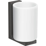 Axor - AXOR Universal Rectangular  Toothbrush Tumbler in Brushed Black Chrome - Brushed Black Chrome
