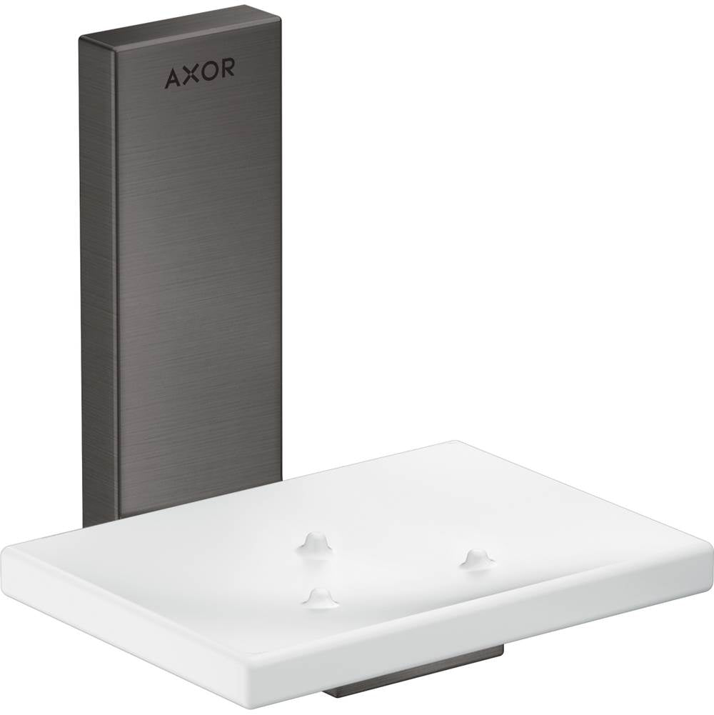 Axor - AXOR Universal Rectangular  Soap Dish in Brushed Black Chrome - Brushed Black Chrome
