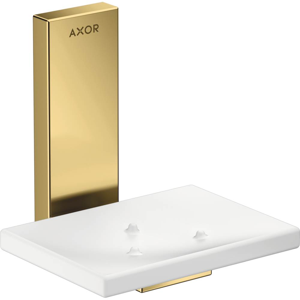 Axor - AXOR Universal Rectangular  Soap Dish in Polished Gold Optic - Polished Gold Optic