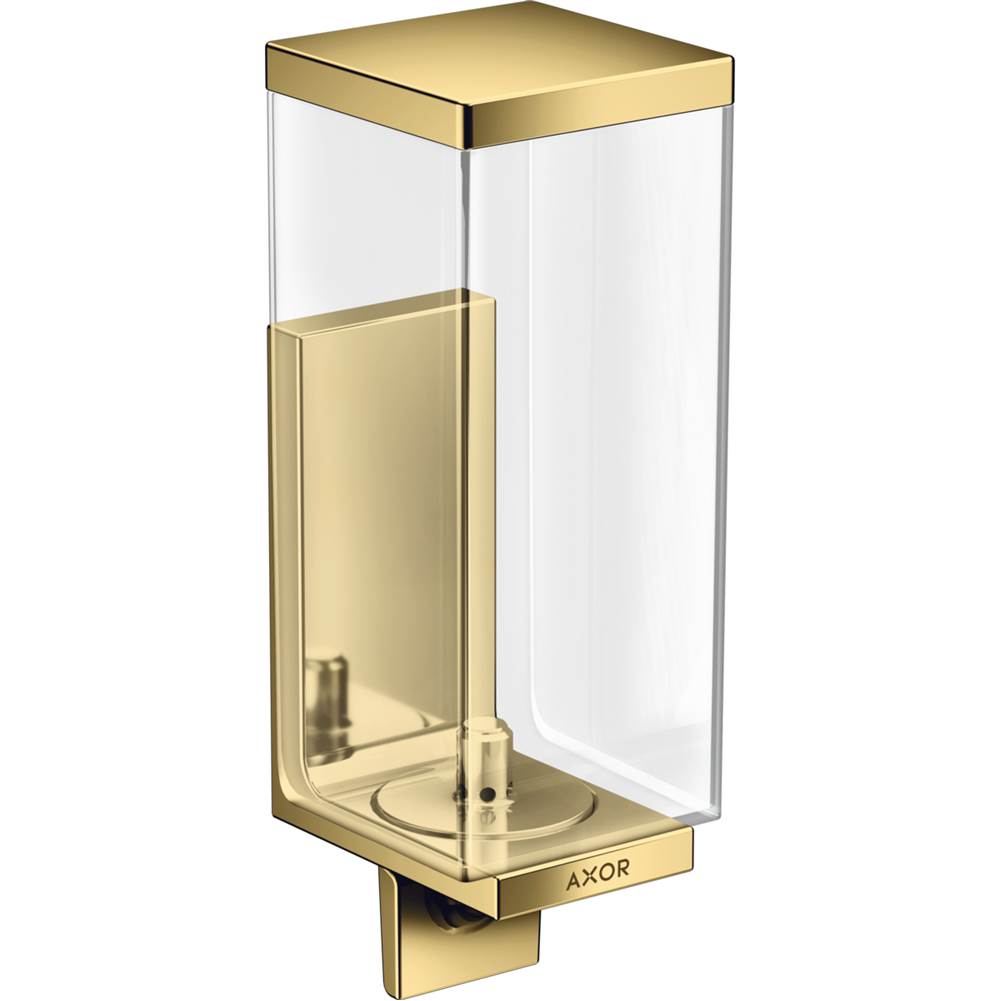 Axor - AXOR Universal Rectangular  Soap Dispenser in Polished Gold Optic - Polished Gold Optic
