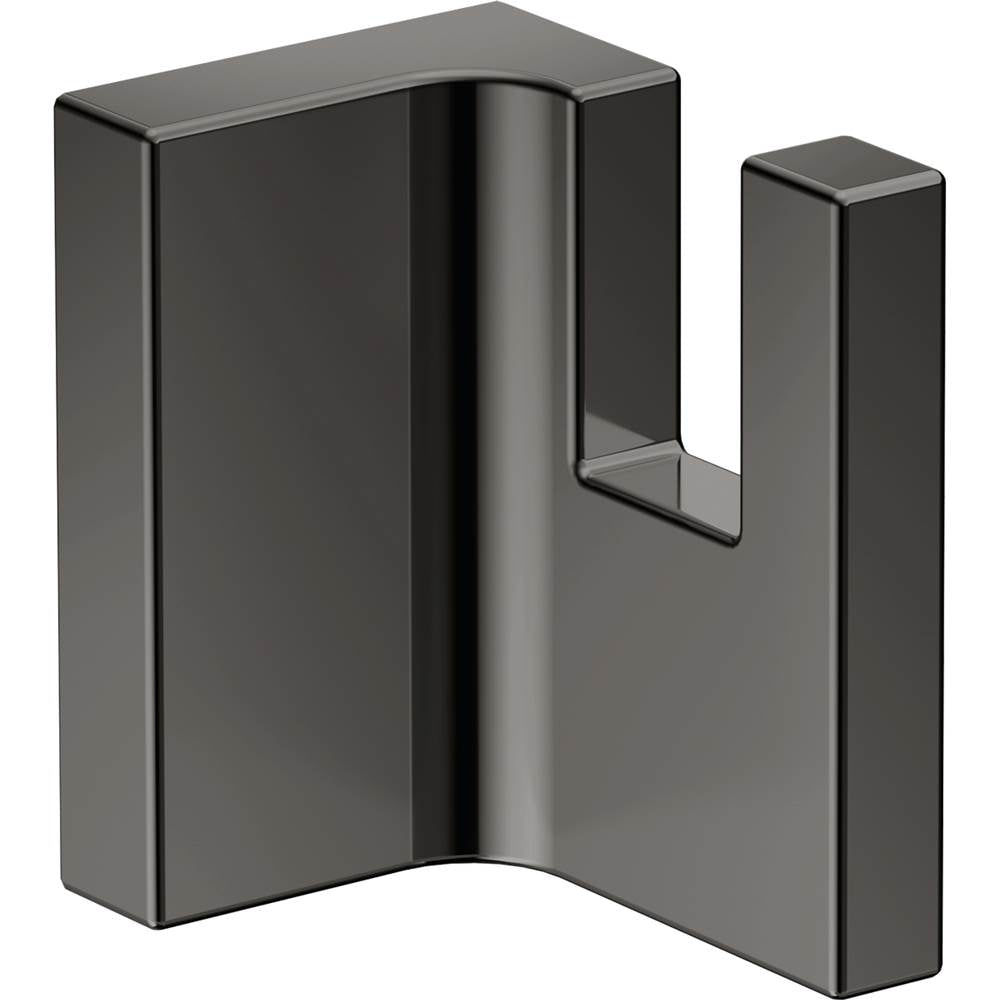Axor - AXOR Universal Rectangular  Towel Hook in Polished Black Chrome - Polished Black Chrome