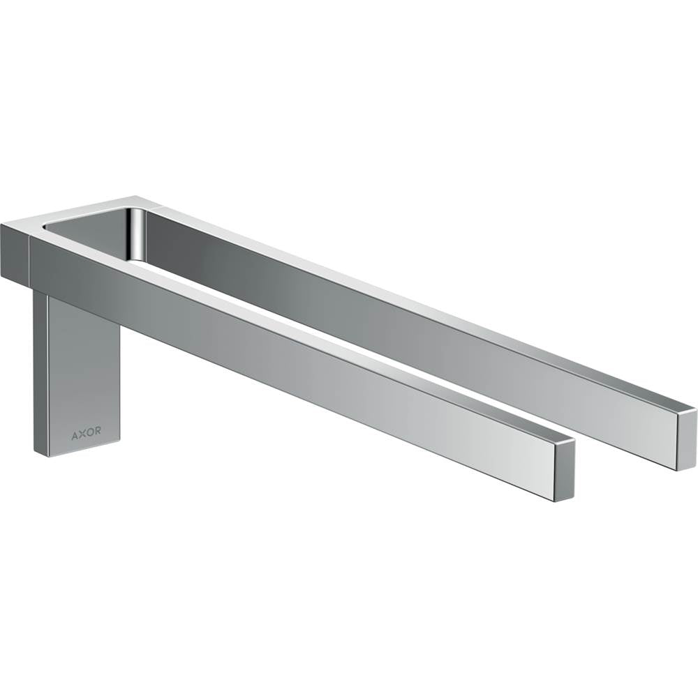 Axor - AXOR Universal Rectangular  Towel Holder Twin-Handle in Chrome - Chrome