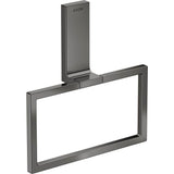 Axor - AXOR Universal Rectangular  Towel Ring in Polished Black Chrome - Polished Black Chrome