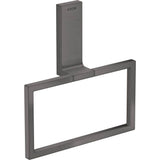 Axor - AXOR Universal Rectangular  Towel Ring in Brushed Black Chrome - Brushed Black Chrome