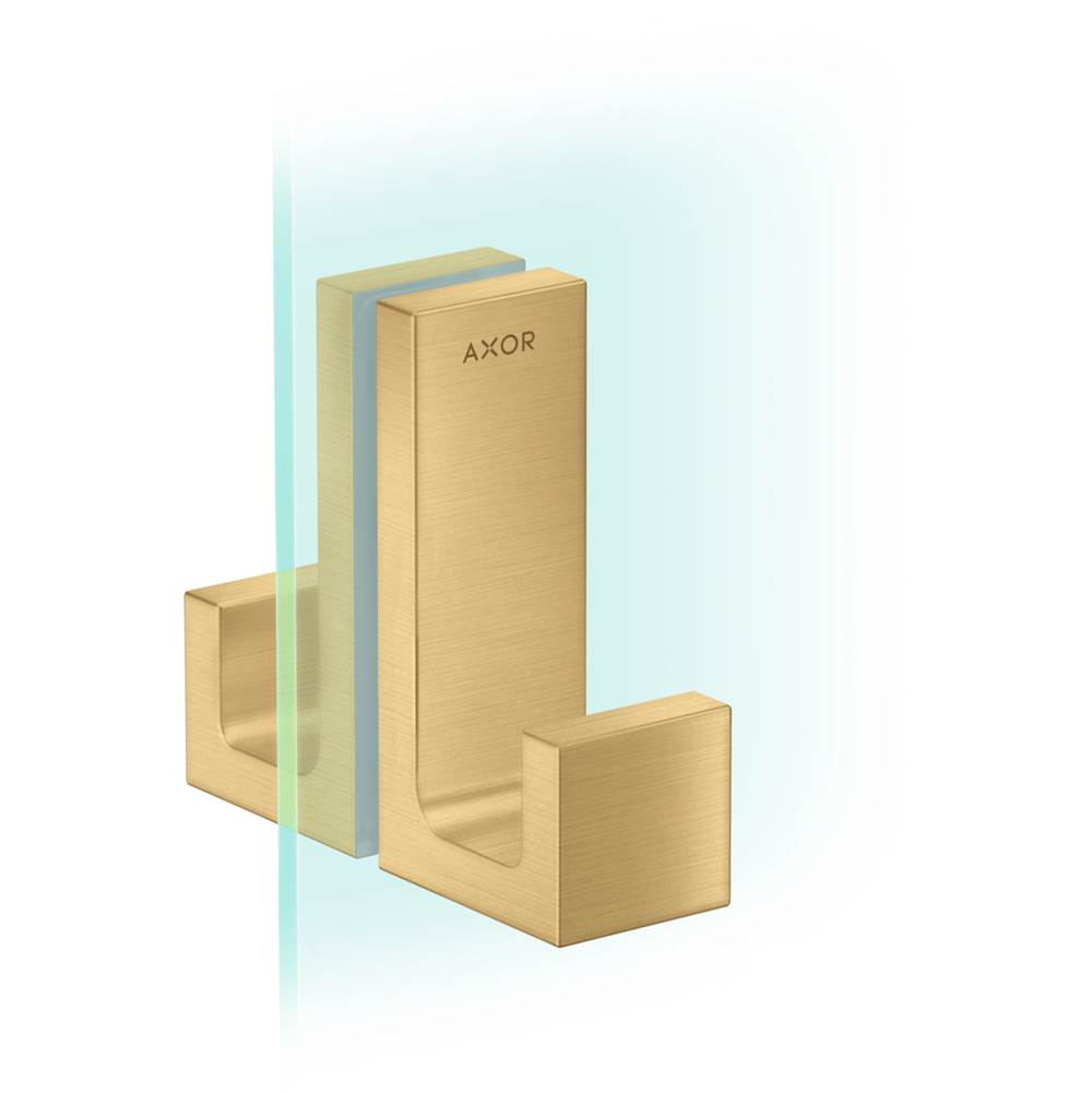 Axor - AXOR Universal Rectangular  Shower Door Handle in Brushed Gold Optic - Brushed Gold Optic