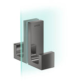 Axor - AXOR Universal Rectangular  Shower Door Handle in Polished Black Chrome - Polished Black Chrome