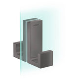 Axor - AXOR Universal Rectangular  Shower Door Handle in Brushed Black Chrome - Brushed Black Chrome