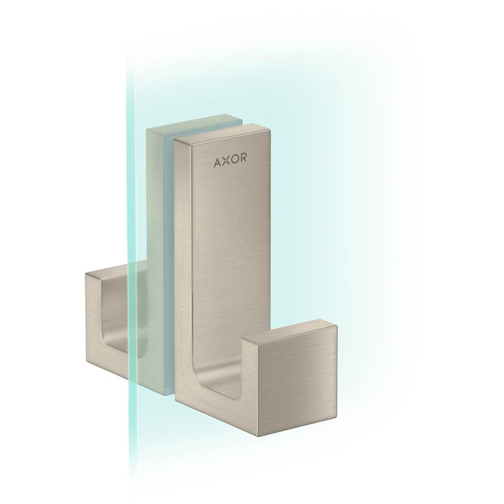 Axor - AXOR Universal Rectangular  Shower Door Handle in Brushed Nickel - Brushed Nickel