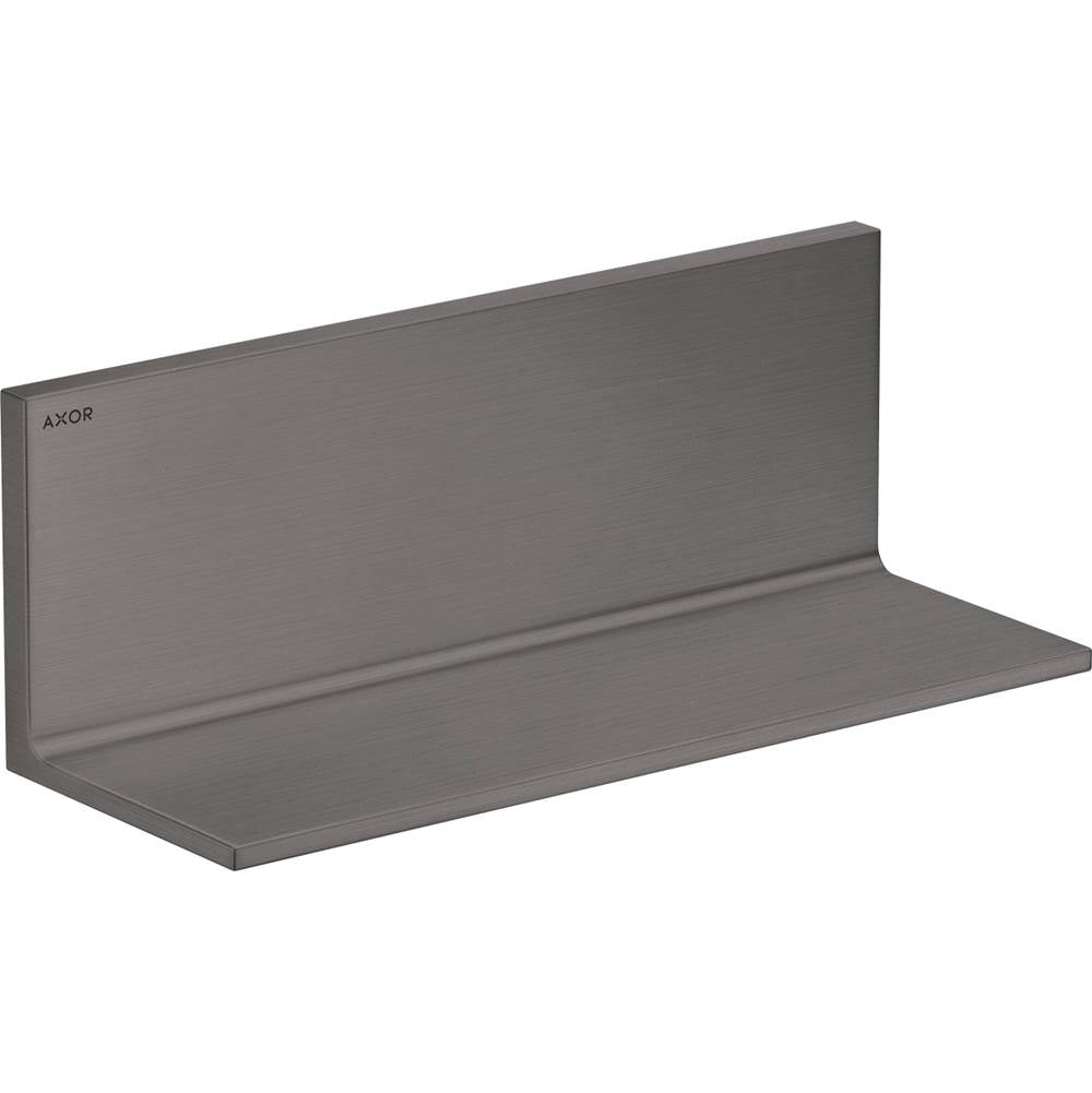 Axor - AXOR Universal Rectangular  Shelf, 12'' in Brushed Black Chrome - Brushed Black Chrome