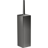 Axor - AXOR Universal Rectangular  Toilet Brush Holder, Wall-Mounted in Polished Black Chrome - Polished Black Chrome