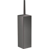 Axor - AXOR Universal Rectangular  Toilet Brush Holder, Wall-Mounted in Brushed Black Chrome - Brushed Black Chrome