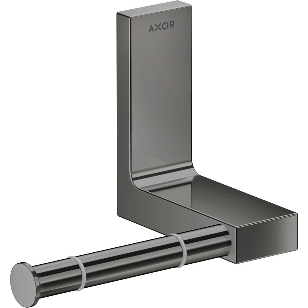 Axor - AXOR Universal Rectangular  Toilet Paper Holder in Polished Black Chrome - Polished Black Chrome