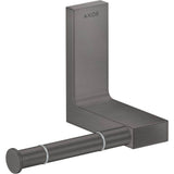 Axor - AXOR Universal Rectangular  Toilet Paper Holder in Brushed Black Chrome - Brushed Black Chrome