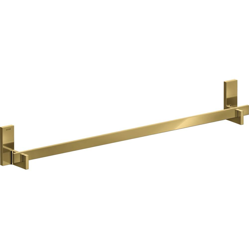 Axor - AXOR Universal Rectangular  Towel Bar, 32'' in Polished Gold Optic - Polished Gold Optic