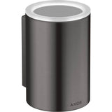 Axor - AXOR Universal Circular Toothbrush Tumbler in Brushed Black Chrome - Brushed Black Chrome