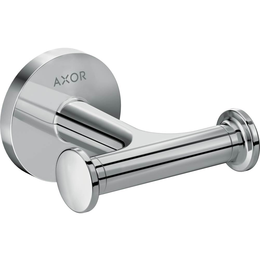 Axor - AXOR Universal Circular Double Hook in Chrome - Chrome
