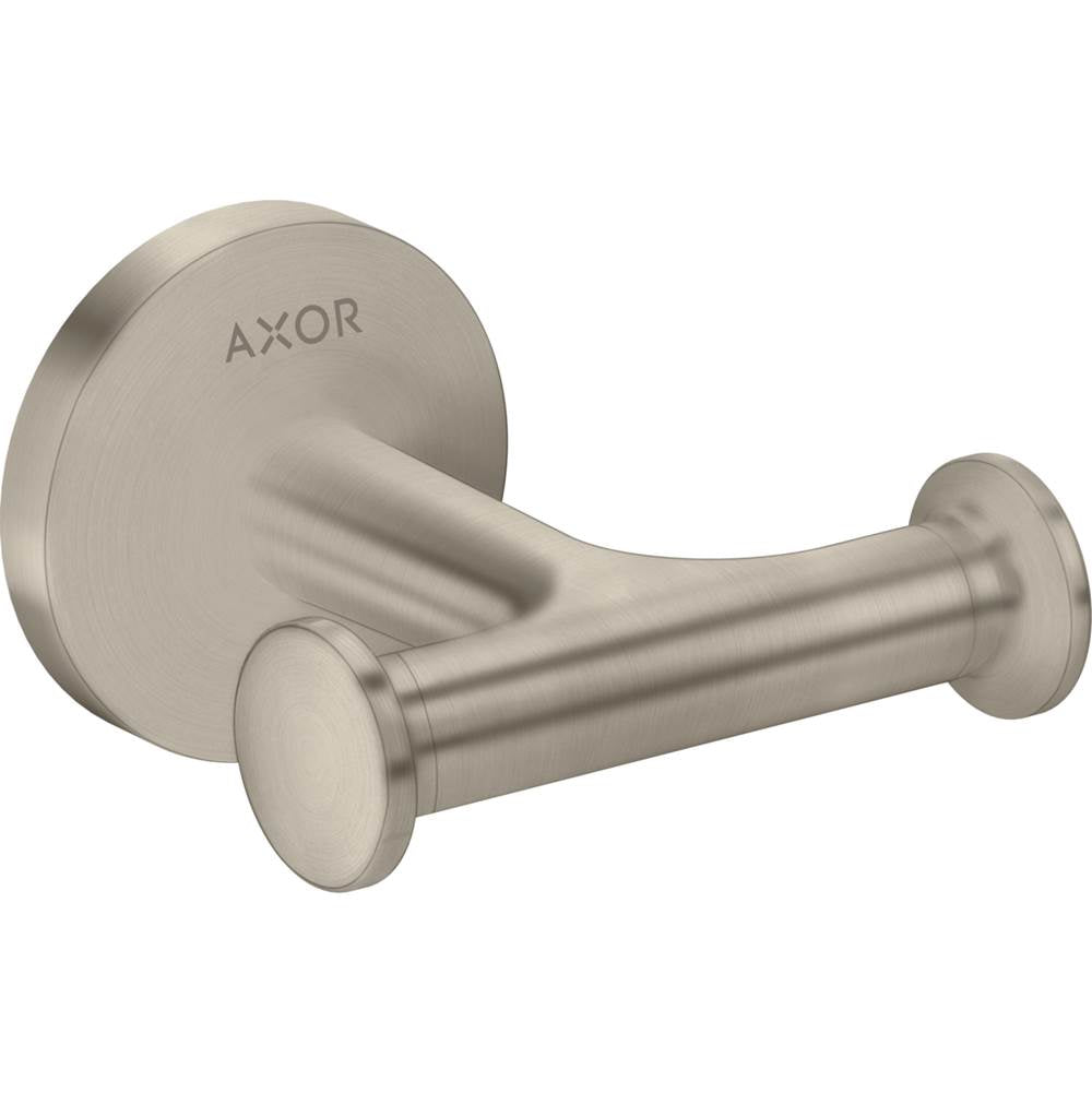 Axor - AXOR Universal Circular Double Hook in Brushed Nickel - Brushed Nickel