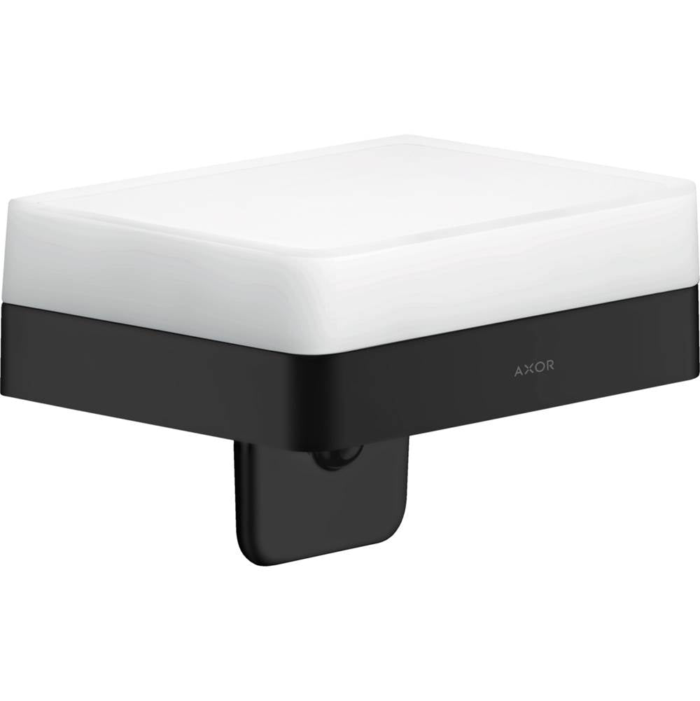 Axor - AXOR Universal SoftSquare Soap Dispenser with Shelf in Matte Black - Matte Black
