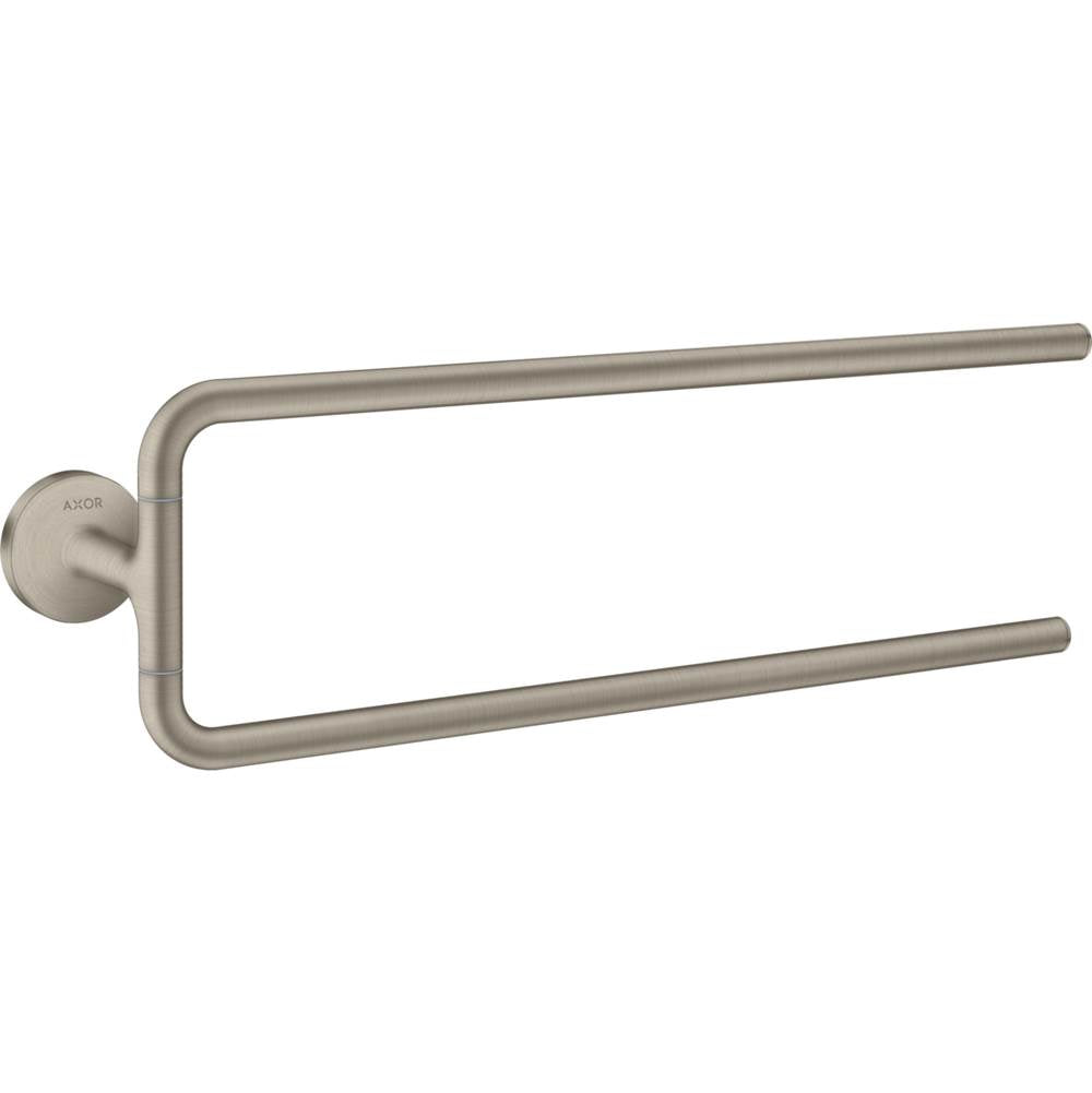 Axor - AXOR Universal Circular Double Towel Bar, 20'' in Brushed Nickel - Brushed Nickel