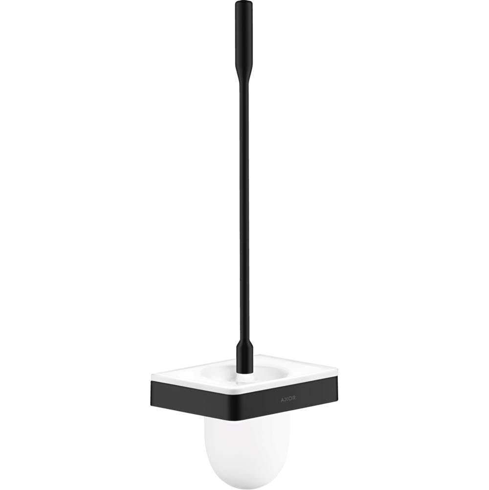 Axor - AXOR Universal SoftSquare Toilet Brush with Holder, Wall-Mounted in Matte Black - Matte Black
