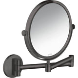 Axor - AXOR Universal Circular Shaving Mirror in Brushed Black Chrome - Brushed Black Chrome
