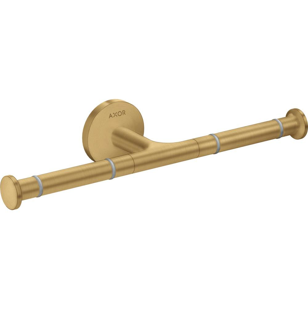 Axor - AXOR Universal Circular Double Toilet Paper Holder in Brushed Gold Optic - Brushed Gold Optic