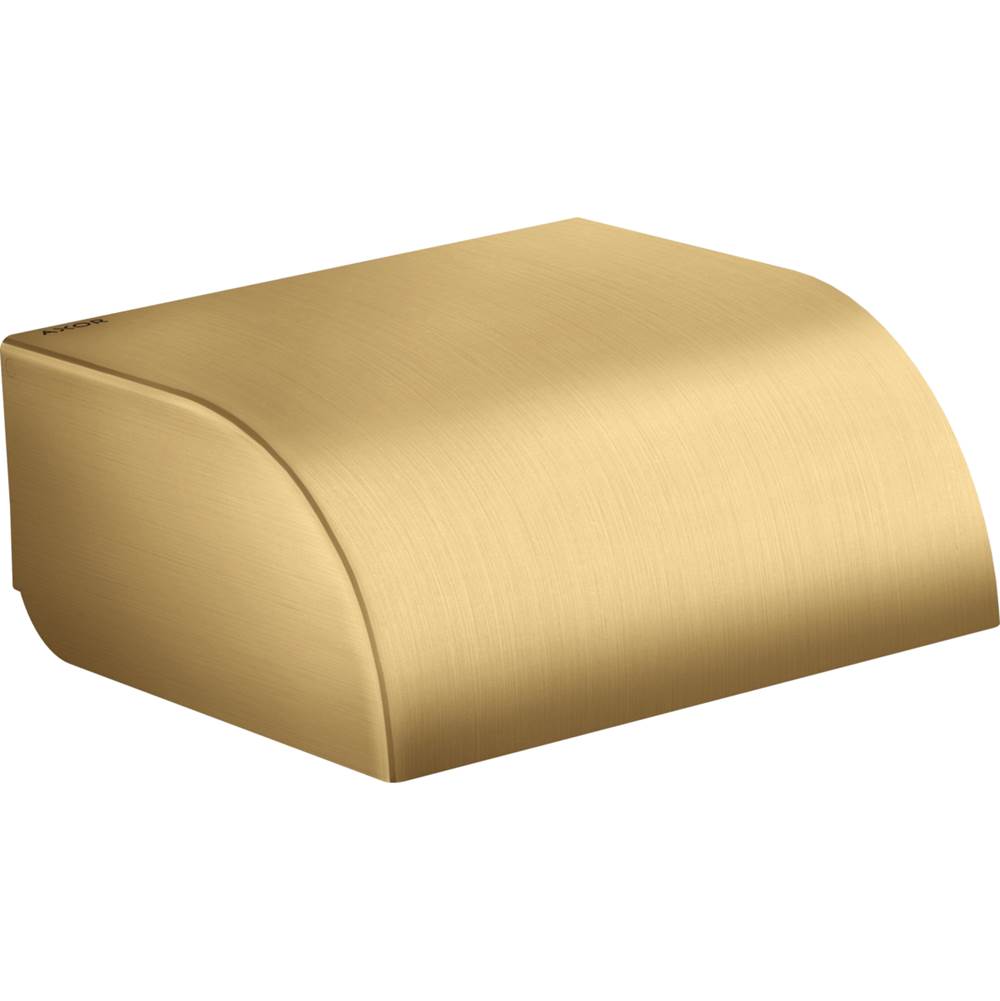 Axor - AXOR Universal Circular Roll Holder with Cover in Brushed Gold Optic - Brushed Gold Optic